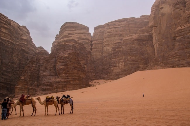 falling off a camel